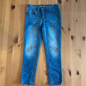Cat & Jack Unicorn Embroidered Super Skinny Jeans
